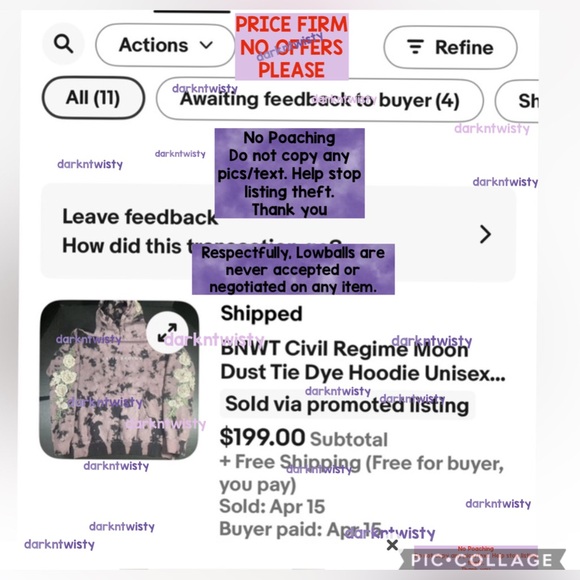 BNWT CIVIL REGIME BLACK ROSE HOODIE LAVENDER DREAM WASH LRG MENS HOODIE UNISEX - Picture 15 of 15